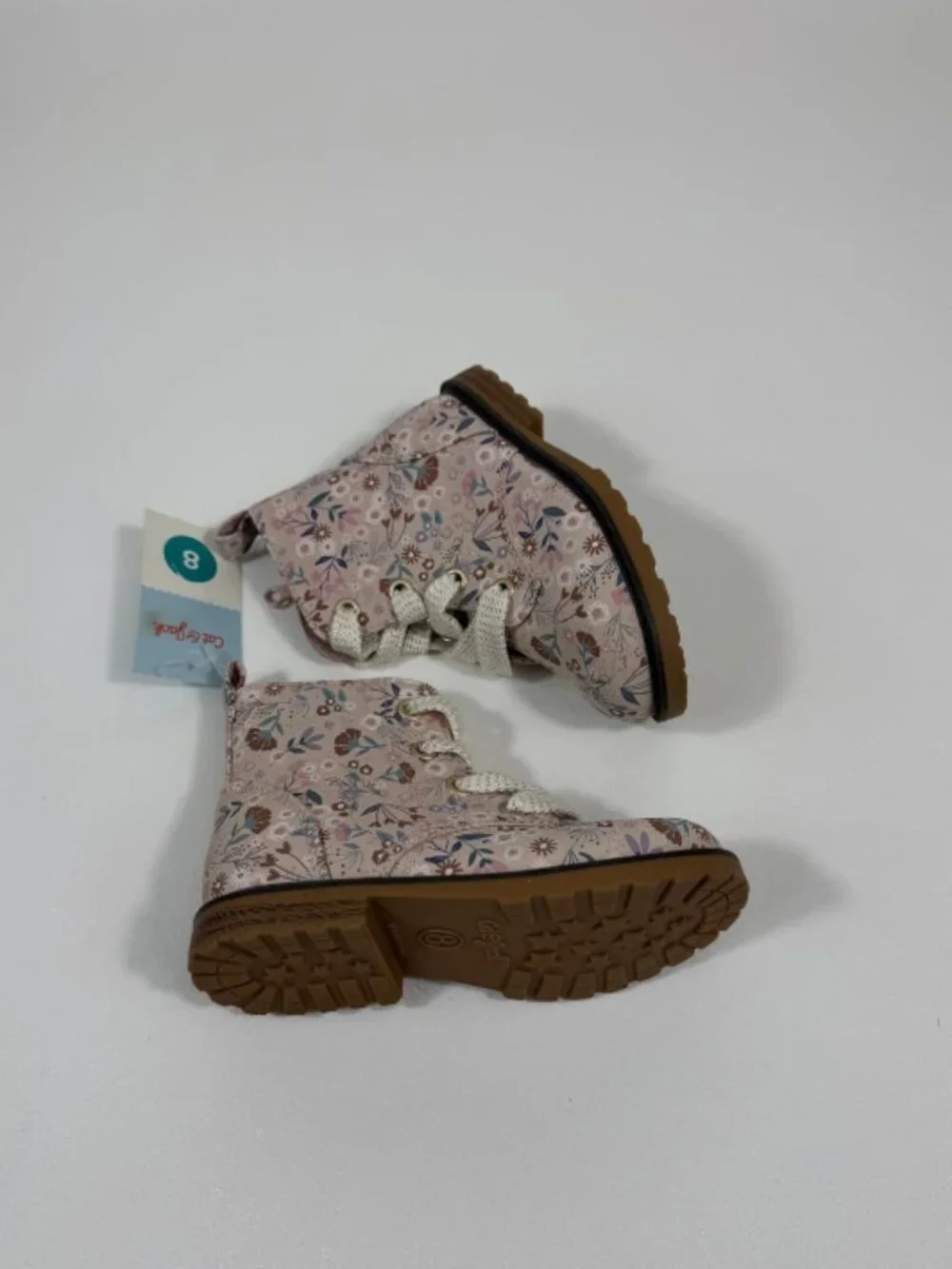 Cat and Jack beige Giovanna girls boots size 8